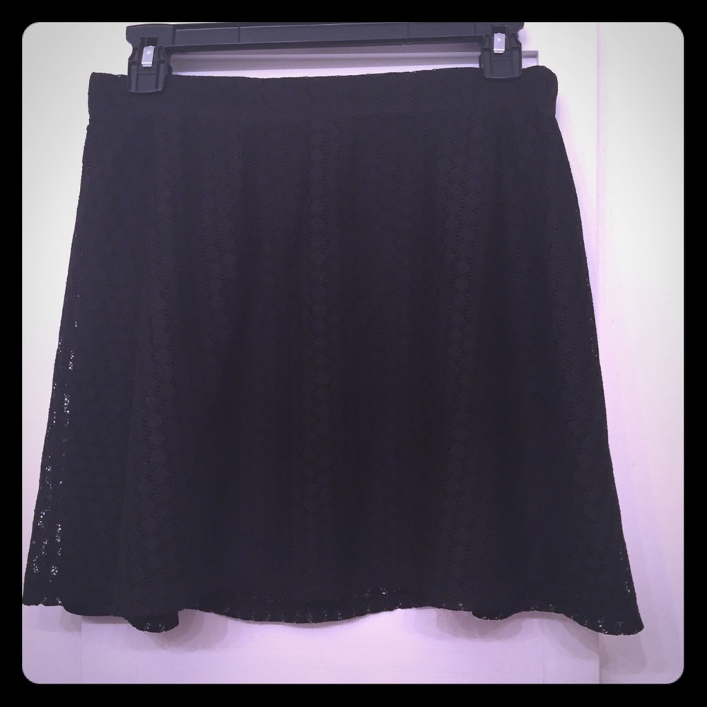 Super Cute Black Lace Mini Skirt